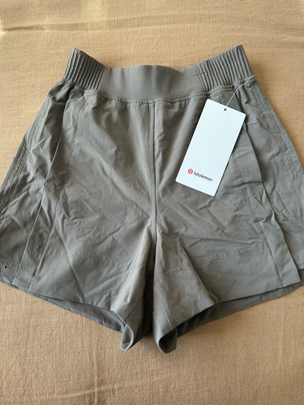 lululemon athletica Taupe High-Rise Performance Shorts NWT